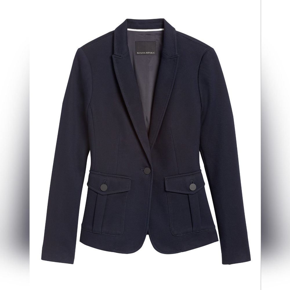 Banana Republic Women's Utility Jacket in Navy - size 6 Tall